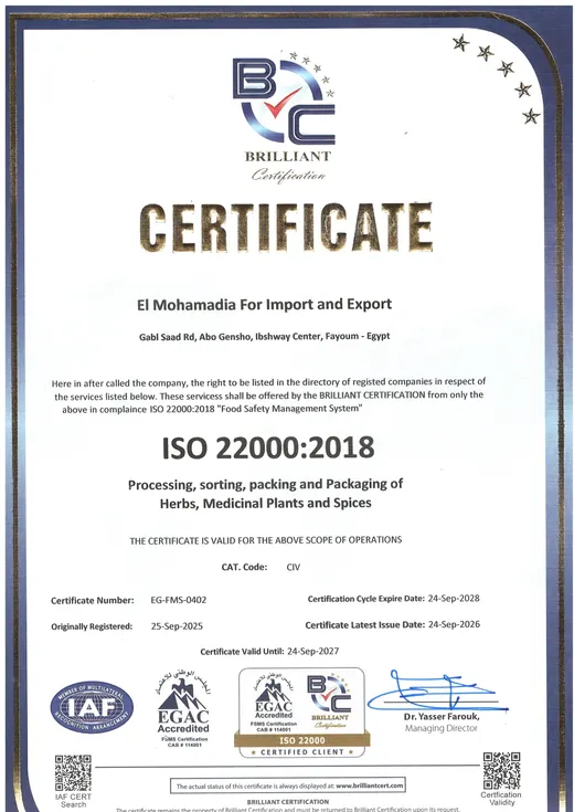 ISO 22000:2018 — Food Safety Management System